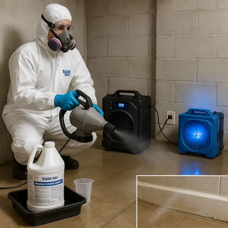 Sanitization and Odor Removal process in Great Neck Gardens, NY